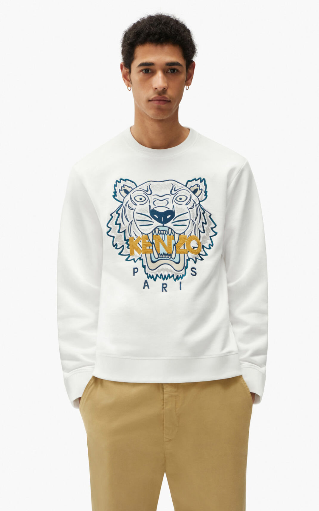 Sudadera Kenzo Tiger Hombre Blancas - SKU.6234380